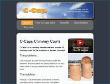 Tablet Screenshot of chimneycap.co.uk